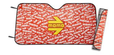 Osłona przeciwsłoneczna MOMO, rozmiar M, kolor czerwony